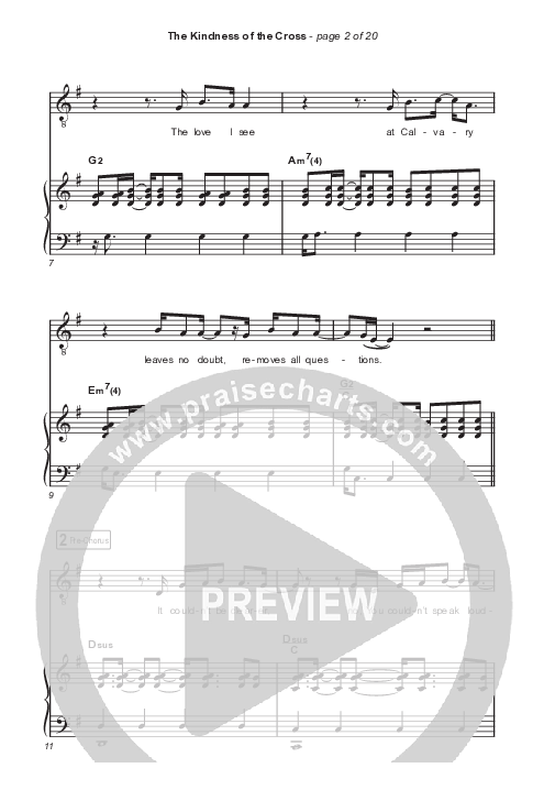 The Kindness Of The Cross (Choral Anthem SATB) Octavo (SATB & Pno) (Travis Cottrell / Arr. Travis Cottrell)