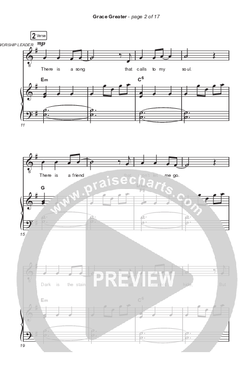 Grace Greater (Choral Anthem SATB) Octavo (SATB & Pno) (Travis Cottrell / Arr. Travis Cottrell)