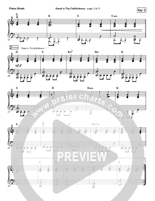 Great Is Thy Faithfulness (Choral Anthem SATB) Piano Sheet (Austin Stone Worship / Arr. Luke Gambill)