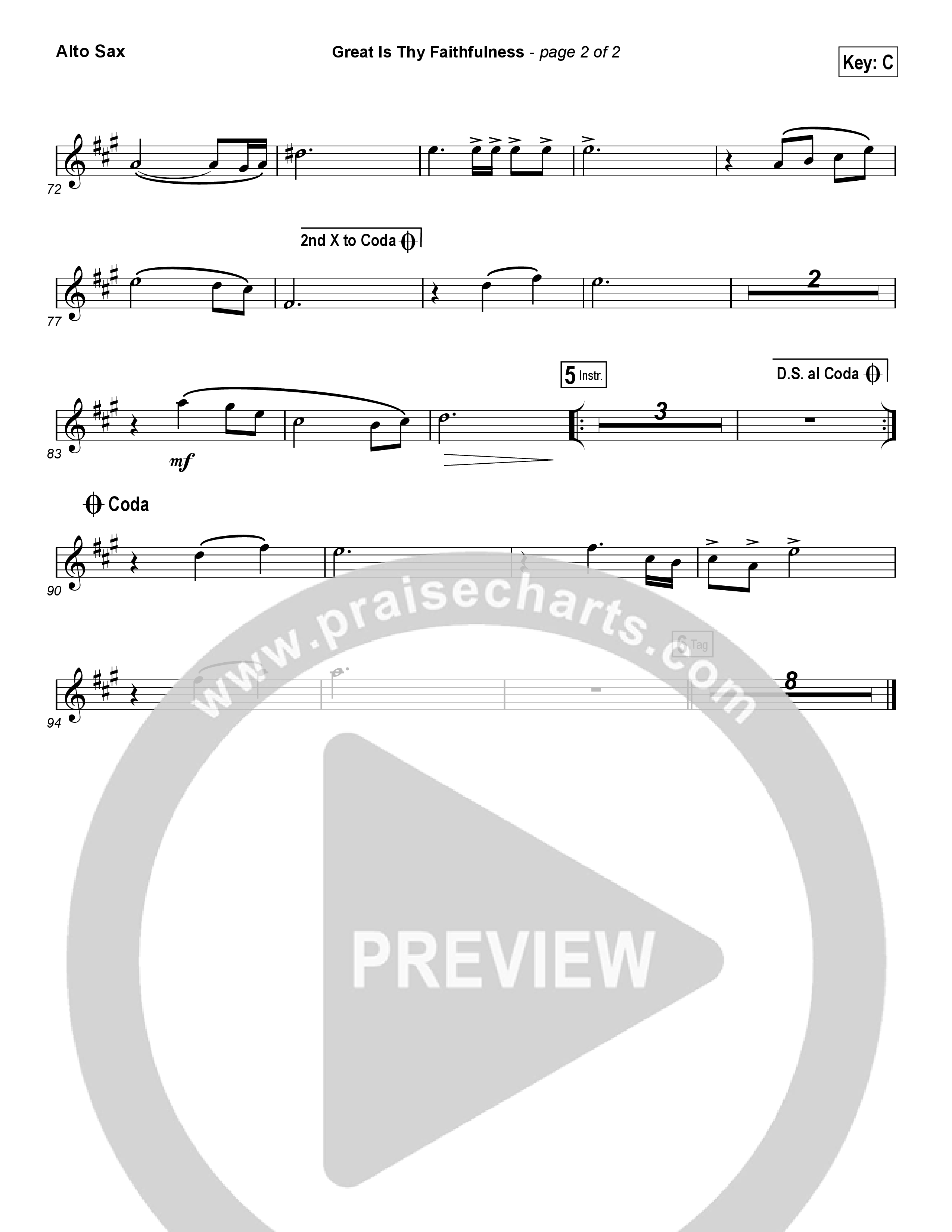 Great Is Thy Faithfulness (Choral Anthem SATB) Sax Pack (Austin Stone Worship / Arr. Luke Gambill)