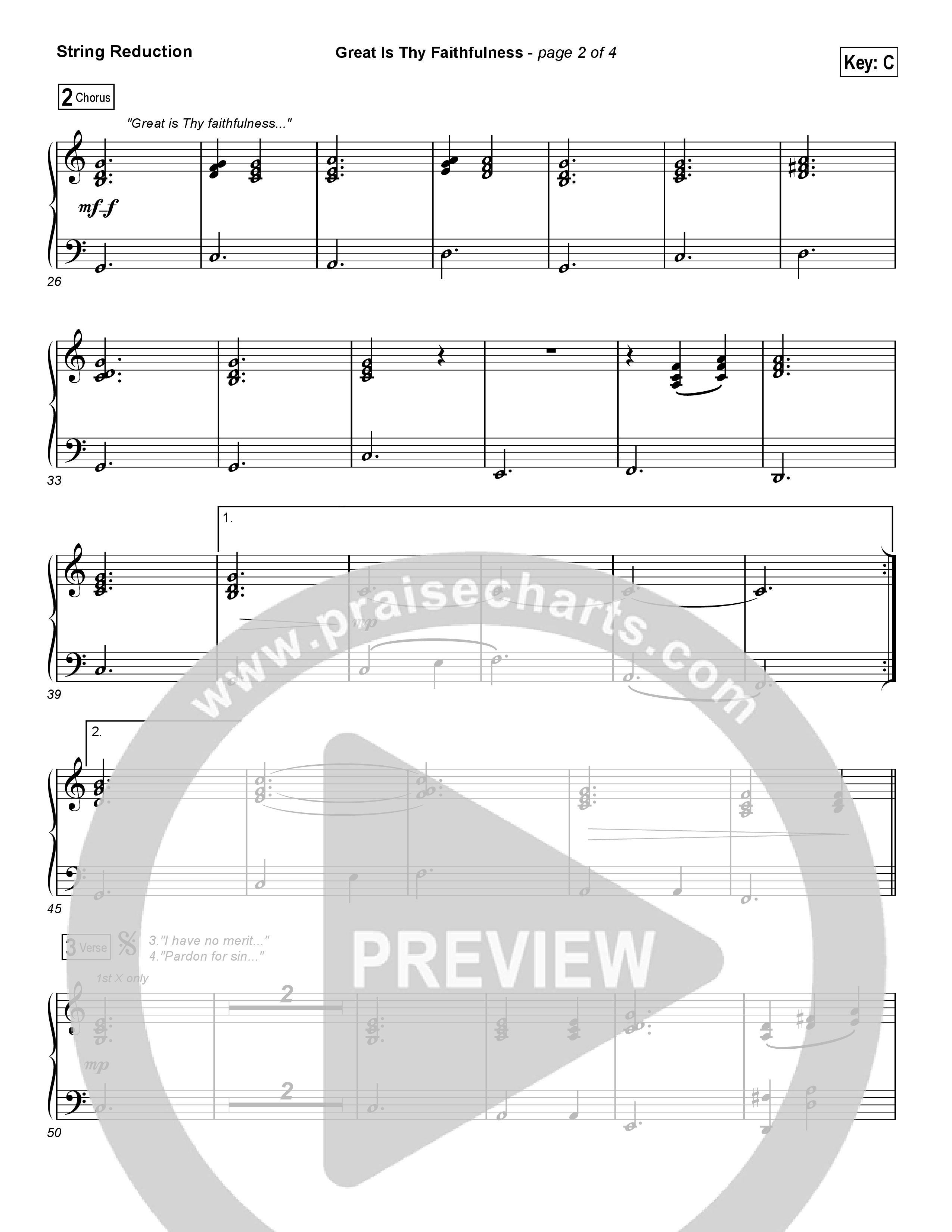 Great Is Thy Faithfulness (Choral Anthem SATB) String Reduction (Austin Stone Worship / Arr. Luke Gambill)