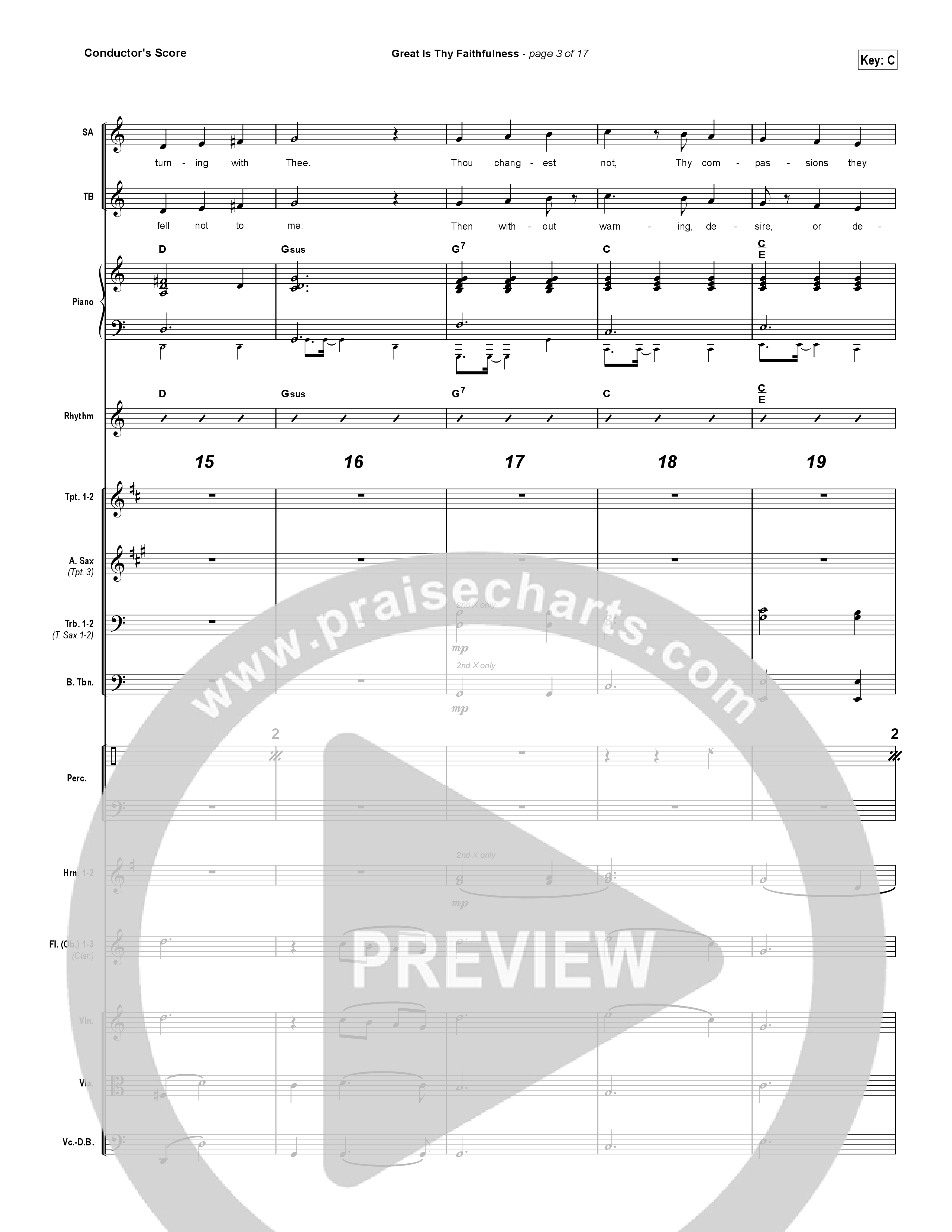 Great Is Thy Faithfulness (Sing It Now SATB) Orchestration (Austin Stone Worship / Arr. Luke Gambill)