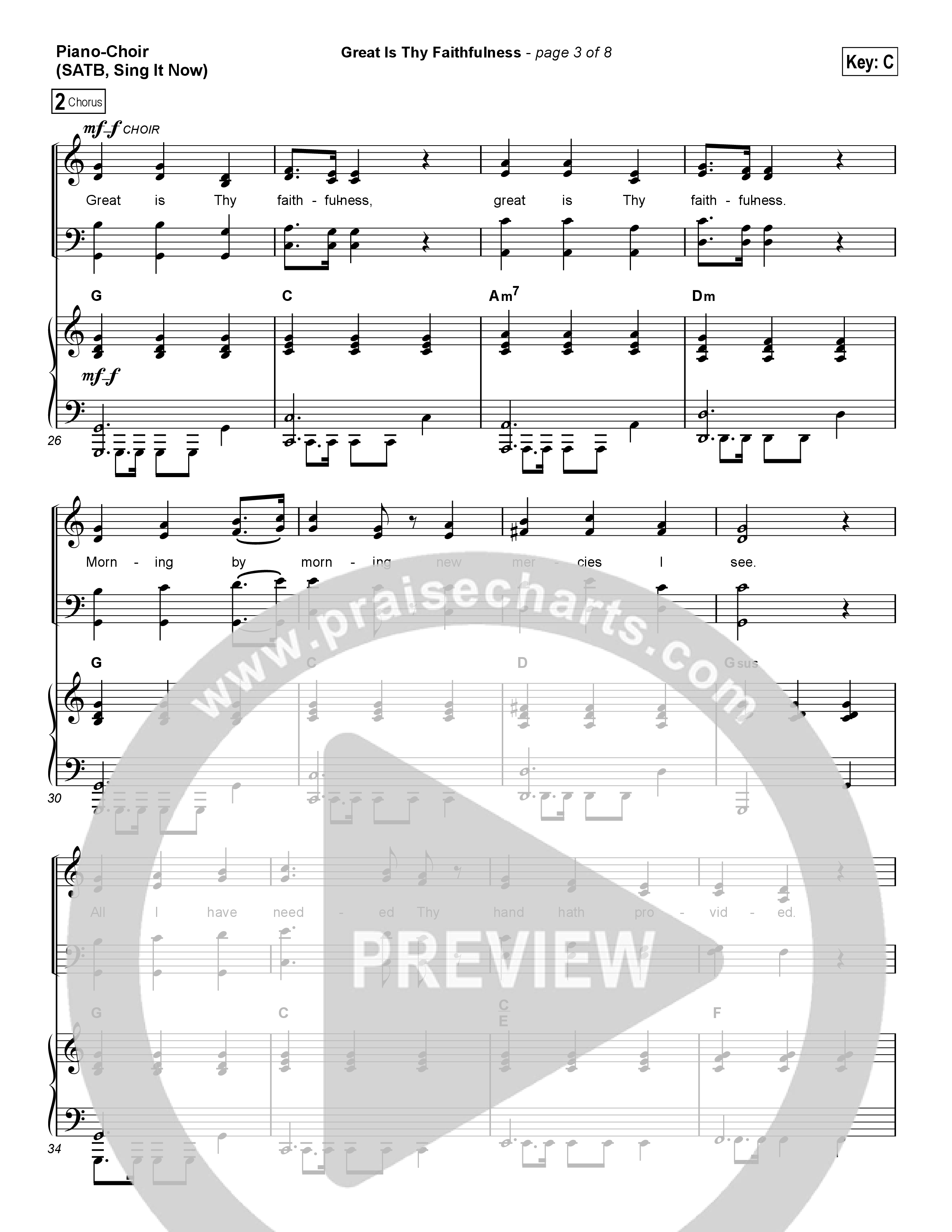 Great Is Thy Faithfulness (Sing It Now SATB) Piano/Choir (SATB) (Austin Stone Worship / Arr. Luke Gambill)