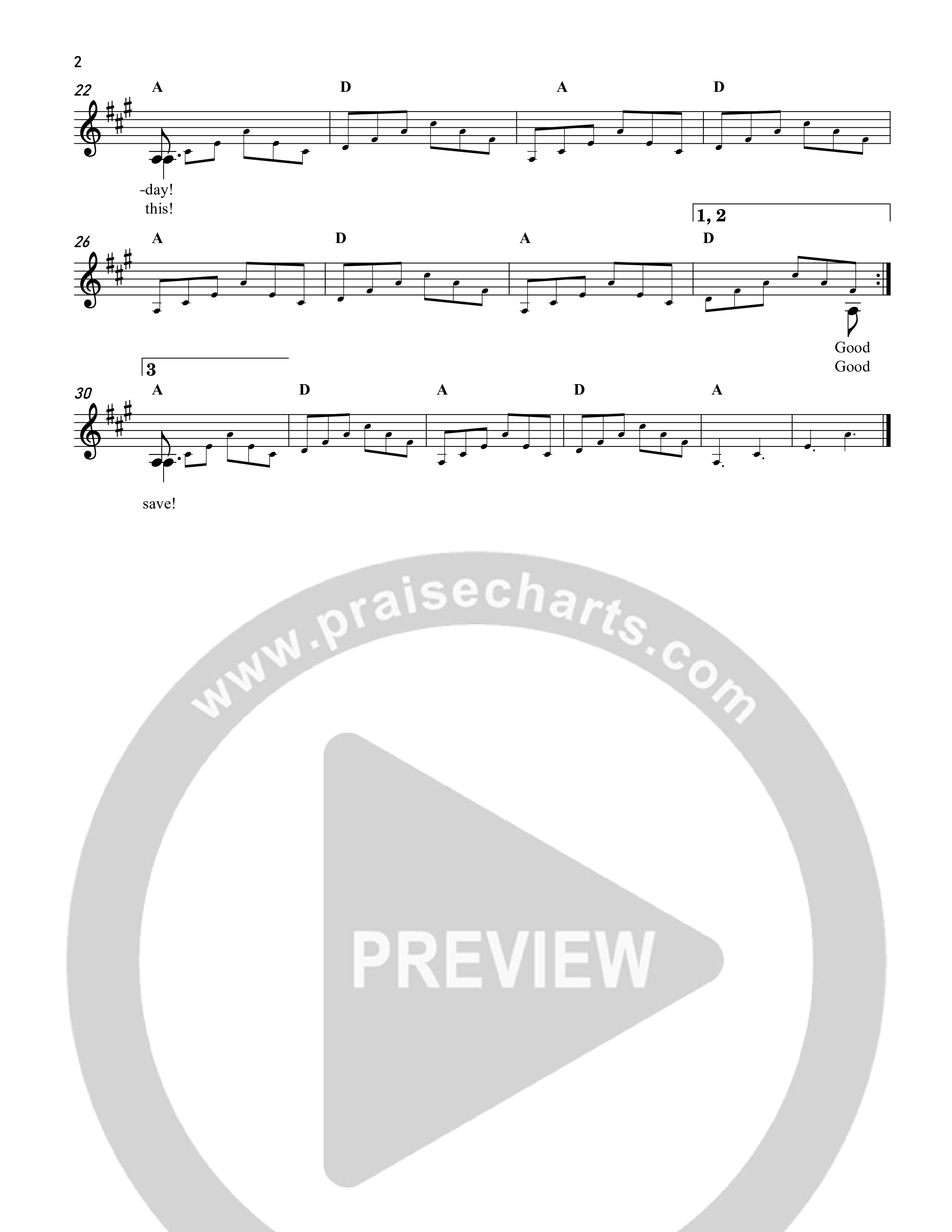 Good Christian Men Rejoice Lead Sheet Melody (Reawaken Hymns)
