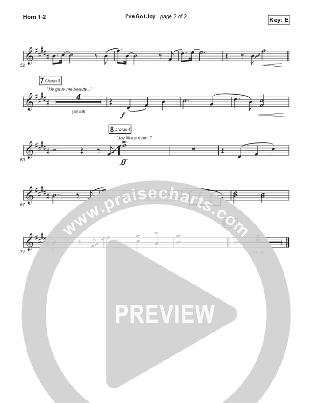 I've Got Joy (Sing It Now SATB) Brass Pack (CeCe Winans / Arr. Erik Foster)