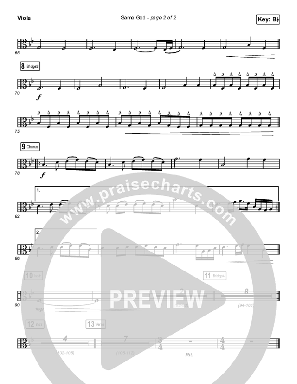 Same God (Sing It Now SATB) Viola (Elevation Worship / Jonsal Barrientes / Arr. Luke Gambill)