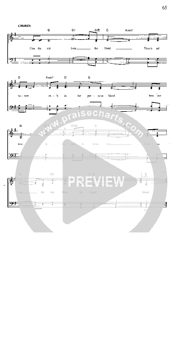 A Cry From The Blood Lead Sheet (The Freemans)