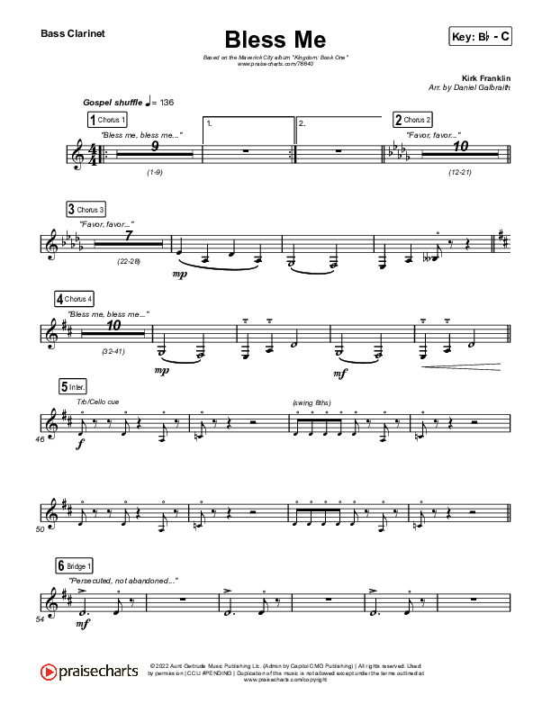 Bless Me Bass Clarinet (Kirk Franklin / Maverick City Music)