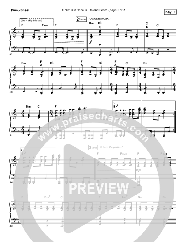 Christ Our Hope In Life And Death (Sing It Now SATB) Piano Sheet (Matt Papa / Keith & Kristyn Getty / Arr. Luke Gambill)