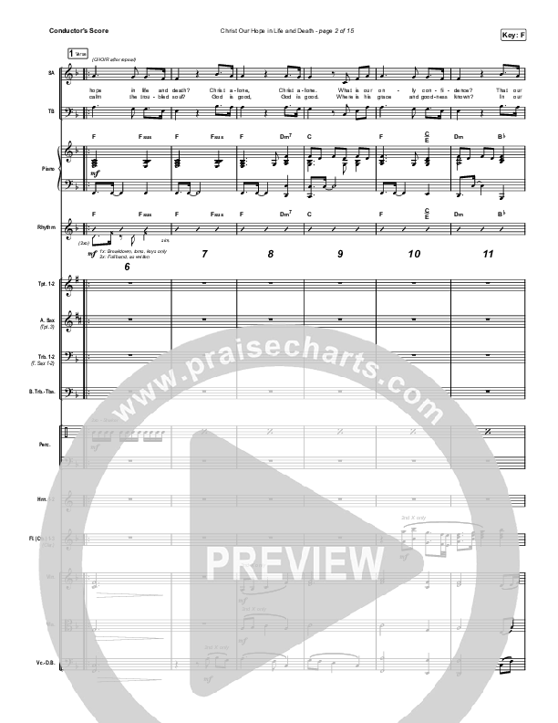Christ Our Hope In Life And Death (Worship Choir SAB) Orchestration (No Vocals) (Matt Papa / Keith & Kristyn Getty / Arr. Luke Gambill)