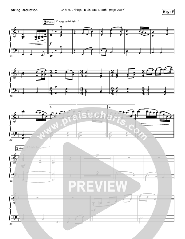 Christ Our Hope In Life And Death (Worship Choir SAB) String Reduction (Matt Papa / Keith & Kristyn Getty / Arr. Luke Gambill)