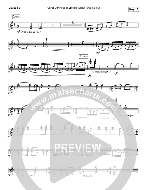 Christ Our Hope In Life And Death (Worship Choir SAB) String Pack (Matt Papa / Keith & Kristyn Getty / Arr. Luke Gambill)