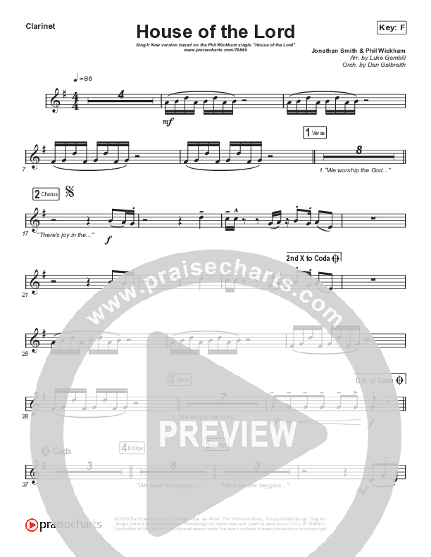 House Of The Lord (Sing It Now SATB) Wind Pack (Phil Wickham / Arr. Luke Gambill)