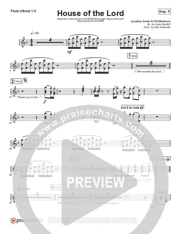 House Of The Lord (Sing It Now SATB) Wind Pack (Phil Wickham / Arr. Luke Gambill)