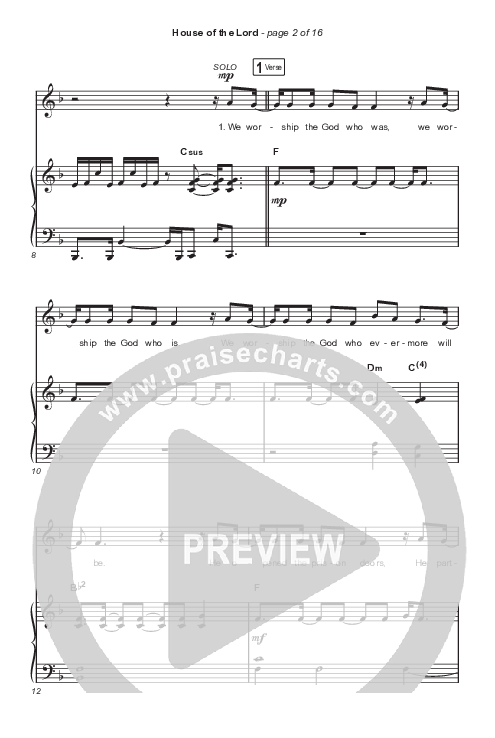 House Of The Lord (Sing It Now SATB) Octavo (SATB & Pno) (Phil Wickham / Arr. Luke Gambill)