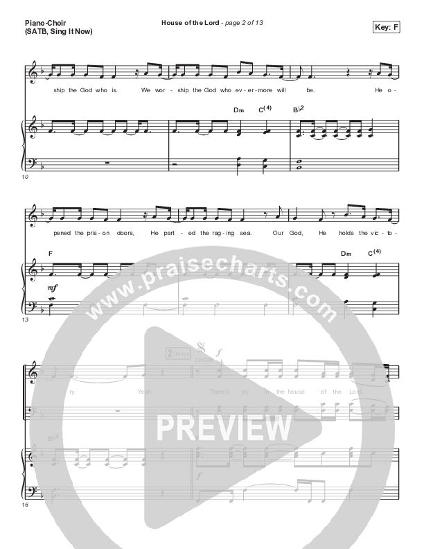 House Of The Lord (Sing It Now SATB) Piano/Choir (SATB) (Phil Wickham / Arr. Luke Gambill)