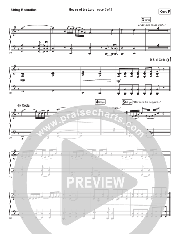 House Of The Lord (Sing It Now SATB) String Reduction (Phil Wickham / Arr. Luke Gambill)