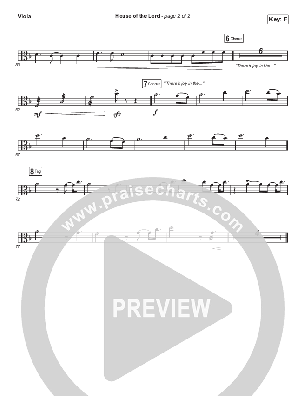 House Of The Lord (Sing It Now SATB) Viola (Phil Wickham / Arr. Luke Gambill)