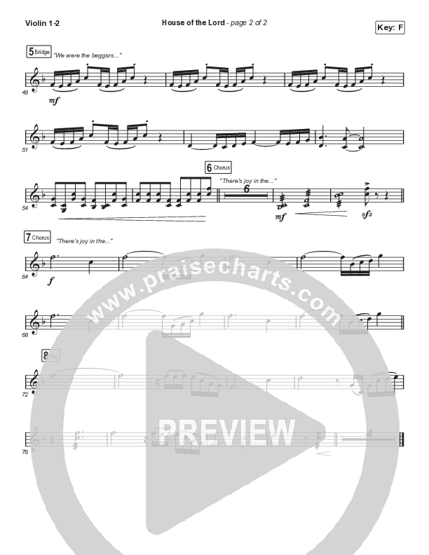 House Of The Lord (Sing It Now SATB) String Pack (Phil Wickham / Arr. Luke Gambill)