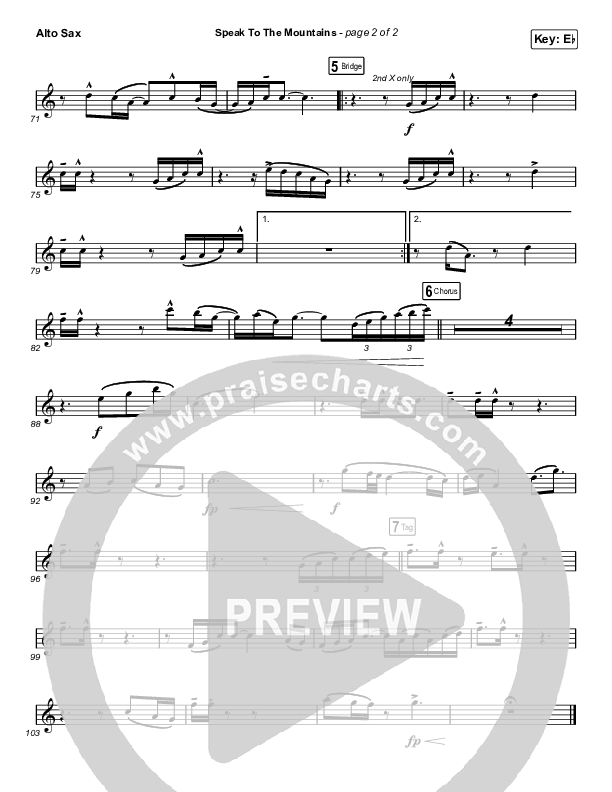 Speak To The Mountains (Sing It Now SATB) Alto Sax (Chris McClarney / Arr. Luke Gambill)