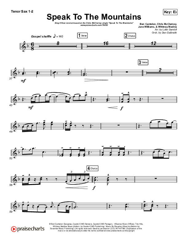 Speak To The Mountains (Sing It Now SATB) Sax Pack (Chris McClarney / Arr. Luke Gambill)