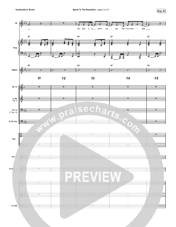 Speak To The Mountains (Unison/2-Part Choir) Orchestration (Chris McClarney / Arr. Luke Gambill)