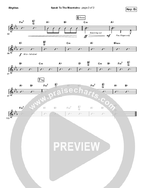 Speak To The Mountains (Unison/2-Part Choir) Rhythm Pack (Chris McClarney / Arr. Luke Gambill)