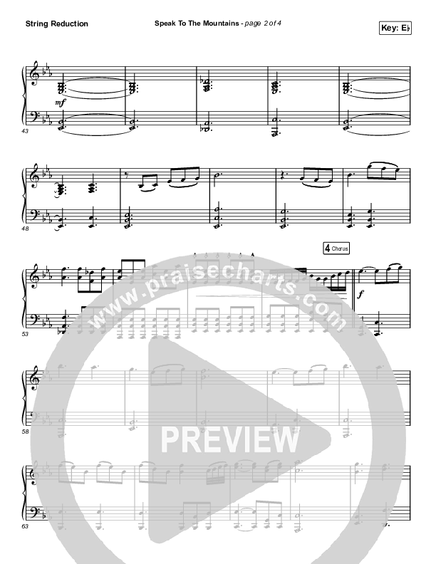 Speak To The Mountains (Unison/2-Part Choir) String Reduction (Chris McClarney / Arr. Luke Gambill)