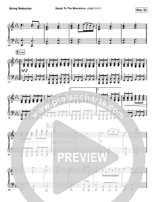 Speak To The Mountains (Unison/2-Part Choir) String Reduction (Chris McClarney / Arr. Luke Gambill)