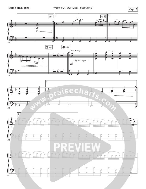 Worthy Of It All (Worship Choir SAB) String Reduction (CeCe Winans / Arr. Mason Brown)