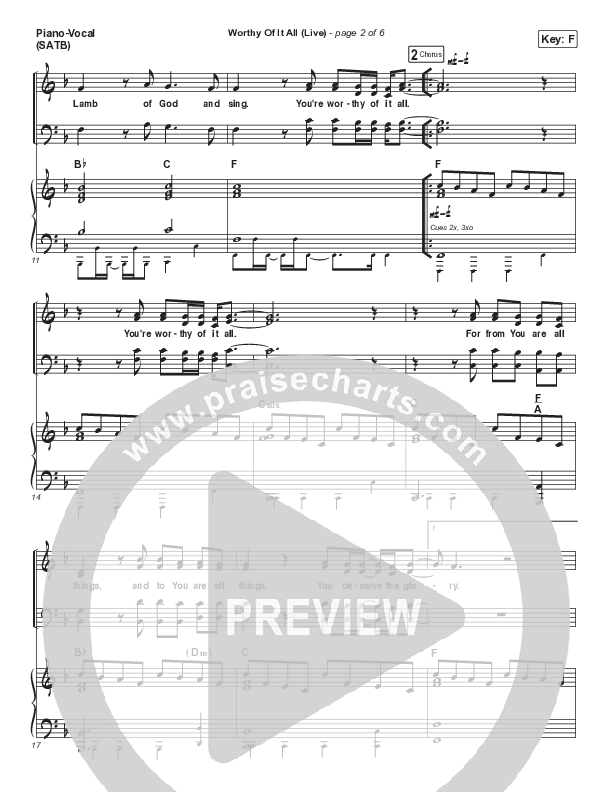 Worthy Of It All (Sing It Now SATB) Piano/Choir (SATB) (CeCe Winans / Arr. Mason Brown)