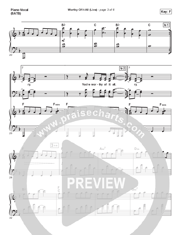 Worthy Of It All (Sing It Now SATB) Piano/Choir (SATB) (CeCe Winans / Arr. Mason Brown)
