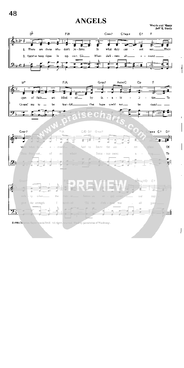 Angels Sheet Music PDF (The Steeles) - PraiseCharts