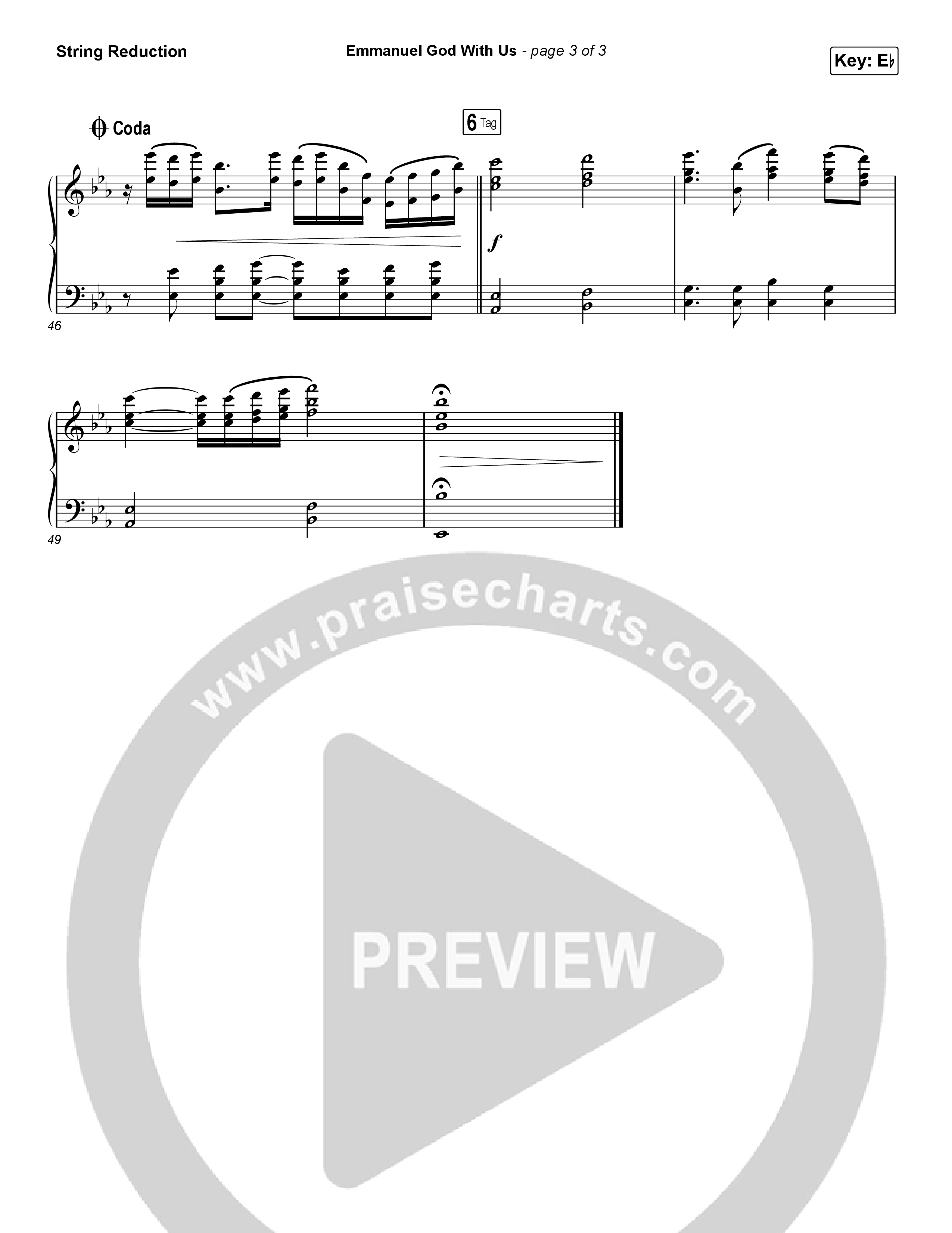 Emmanuel God With Us (Unison/2-Part Choir) String Reduction (Chris Tomlin / Arr. Luke Gambill)