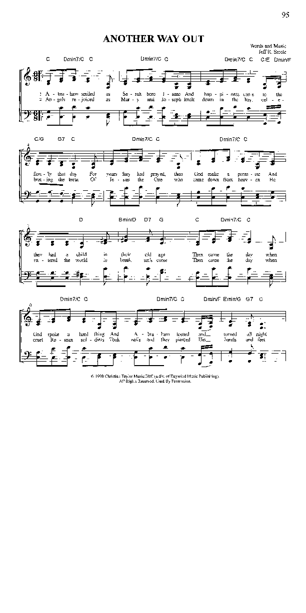 Another Way Out Lead Sheet (The Steeles)
