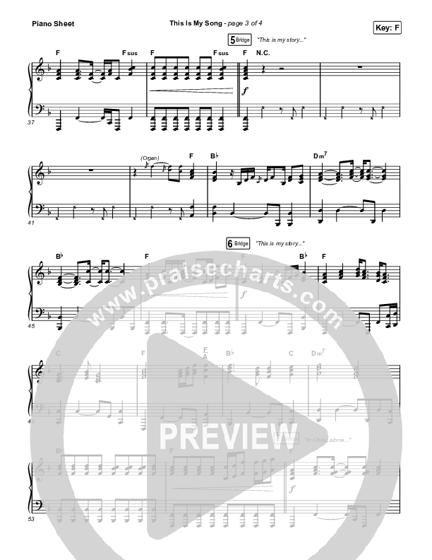 This Is My Song (Worship Choir SAB) Piano Sheet (North Point Worship / Arr. Luke Gambill)