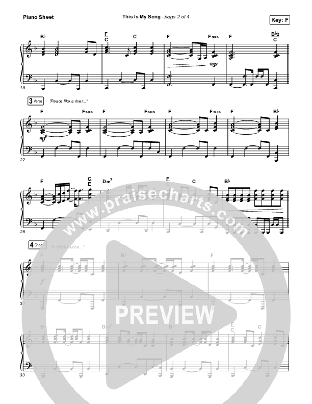 This Is My Song (Sing It Now SATB) Piano Sheet (North Point Worship / Arr. Luke Gambill)