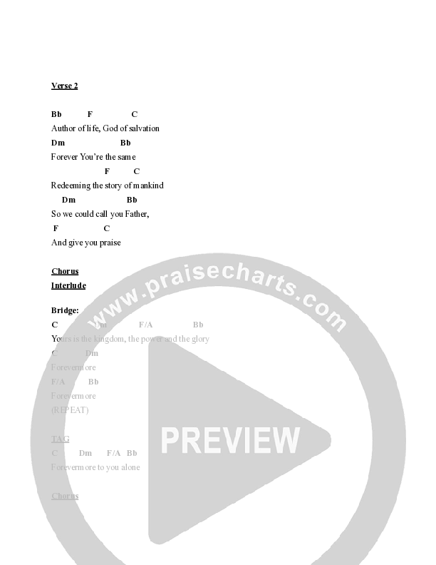 Just One Chord Chart (Katy Weirich)