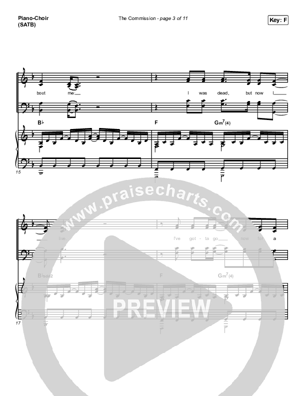 The Commission (Choral Anthem SATB) Piano/Vocal (SATB) (CAIN / Arr. Luke Gambill)