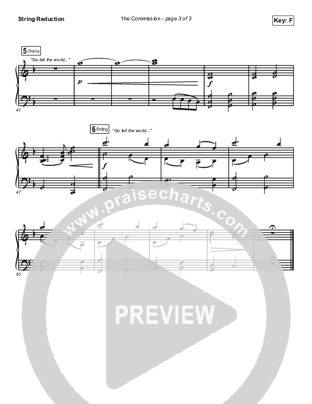 The Commission (Choral Anthem SATB) String Reduction (CAIN / Arr. Luke Gambill)