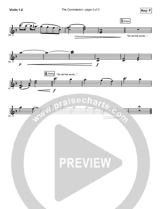 The Commission (Choral Anthem SATB) String Pack (CAIN / Arr. Luke Gambill)