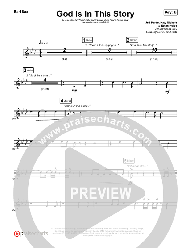 God Is In This Story Bari Sax (Katy Nichole / Big Daddy Weave)