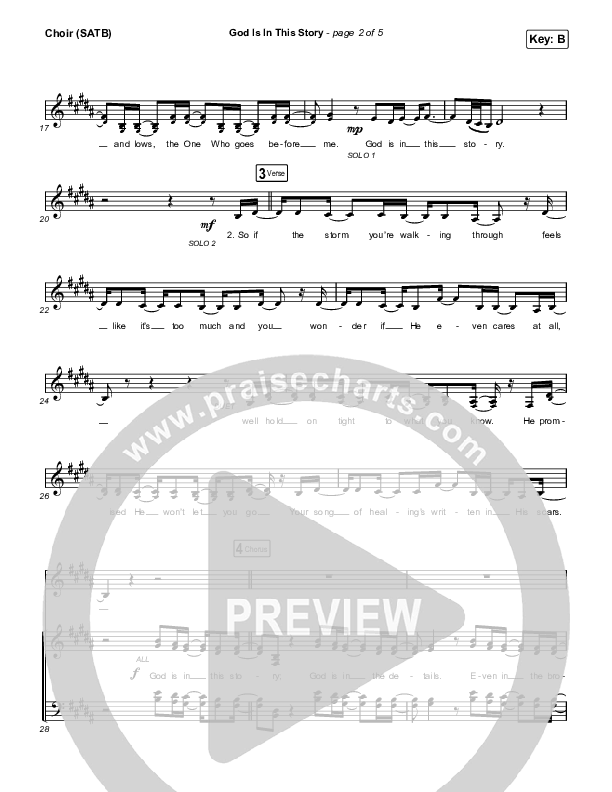 God Is In This Story Choir Sheet (SATB) (Katy Nichole / Big Daddy Weave)
