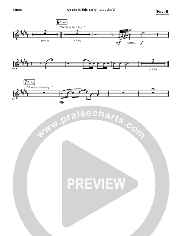 God Is In This Story Oboe (Katy Nichole / Big Daddy Weave)