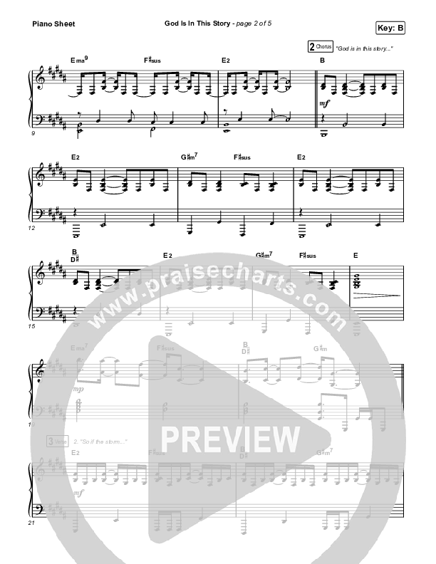 God Is In This Story Piano Sheet (Katy Nichole / Big Daddy Weave)