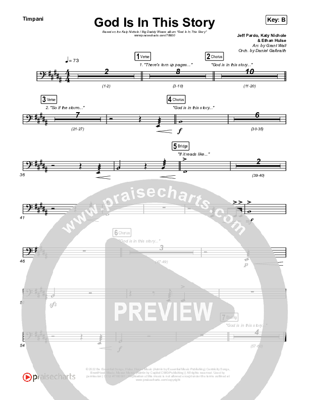 God Is In This Story Timpani (Katy Nichole / Big Daddy Weave)