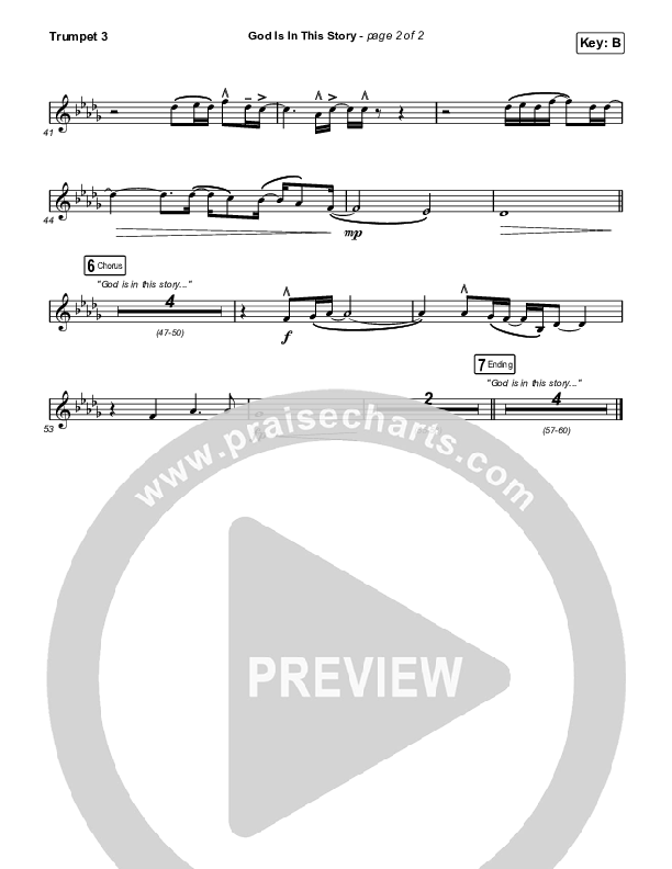 God Is In This Story Trumpet 3 (Katy Nichole / Big Daddy Weave)