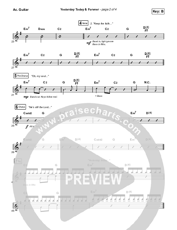 Yesterday Today And Forever (Live From Passion 2022) Acoustic Guitar (Passion)