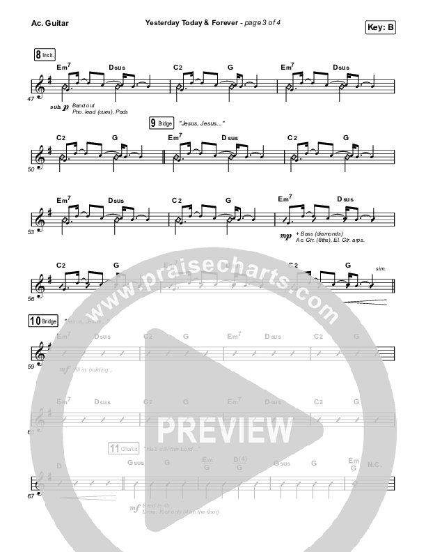 Yesterday Today And Forever (Live From Passion 2022) Acoustic Guitar (Passion)