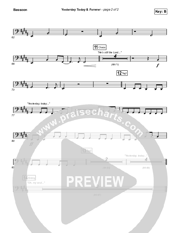 Yesterday Today And Forever (Live From Passion 2022) Bassoon (Passion)